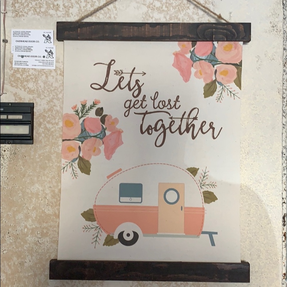 “Lets Get Lost Together” Wall art
